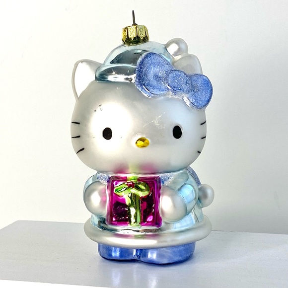 Hello Kitty Holiday Hello Kitty Sanrio Holiday Glass Ornament